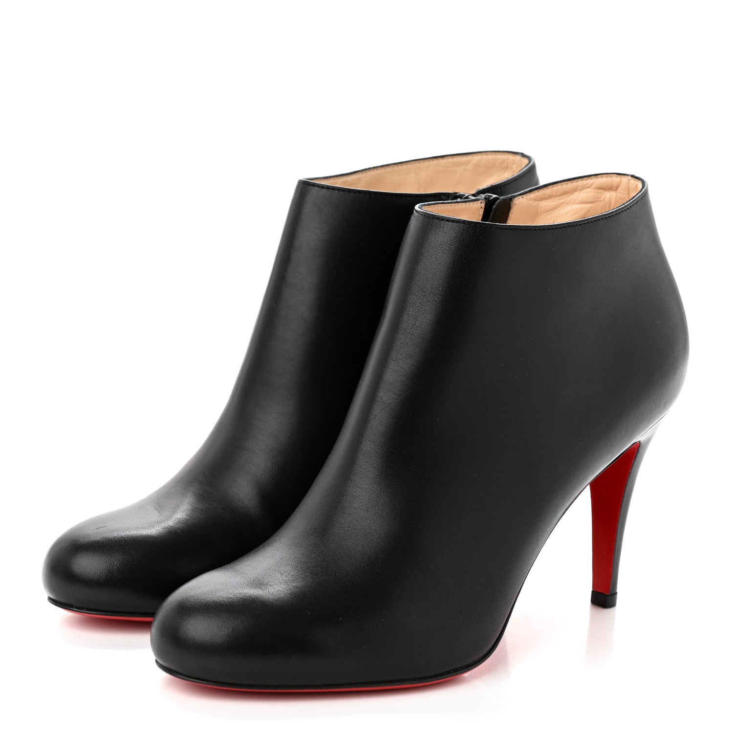 Christian Louboutin Calfskin Belle 85 Ankle Boots 37 Black 3 of 6