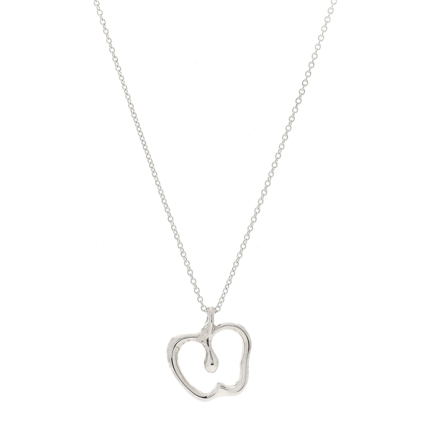Sterling Silver Elsa Peretti Apple Pendant Necklace