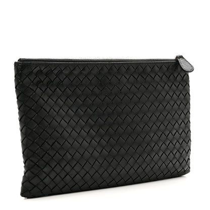 Bottega Veneta Nappa Intrecciato Medium Zip Pouch Black 3 of 9