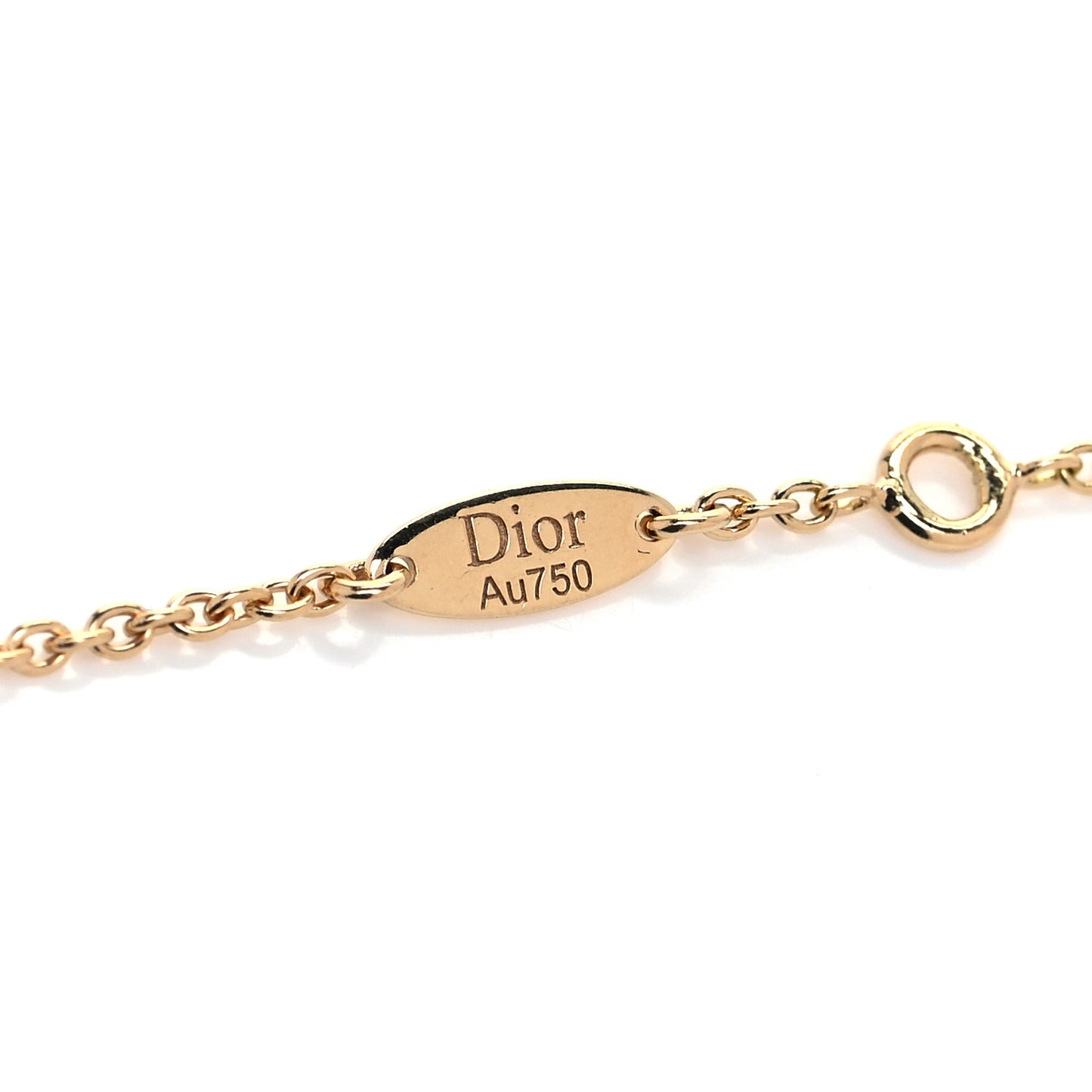 18K Yellow Gold Diamond Mother of Pearl Rose Des Vents 5-Station Necklace