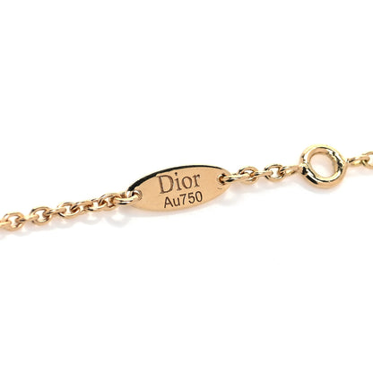 Christian Dior 18K Yellow Gold Diamond Mother of Pearl Rose Des Vents 5-Station Necklace 4 of 5