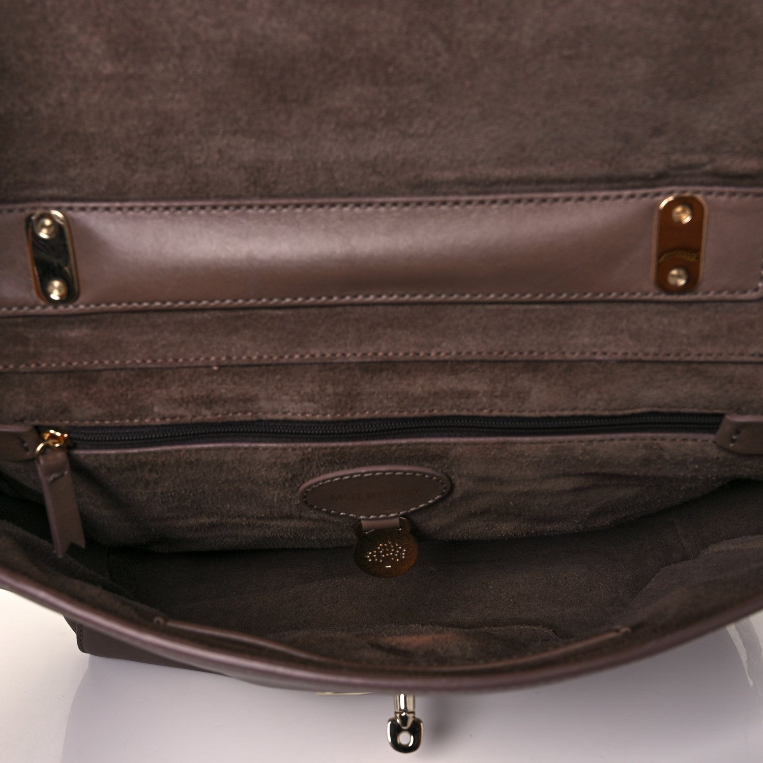Mulberry Natural Calfskin Medium Lily Flap Clay 4 of 9