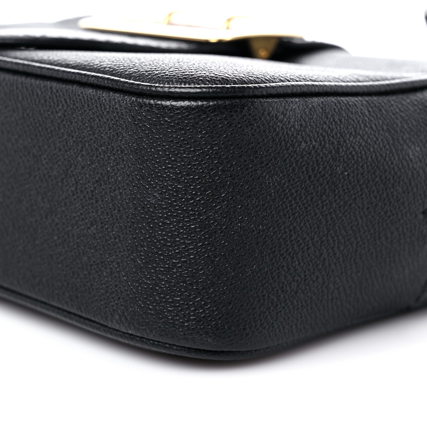 Burberry Soft Grain Calfskin Small Buckle Zip Bag Black 10 of 17