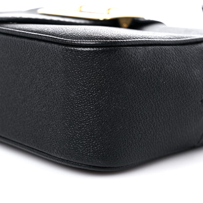 Burberry Soft Grain Calfskin Small Buckle Zip Bag Black 10 of 17