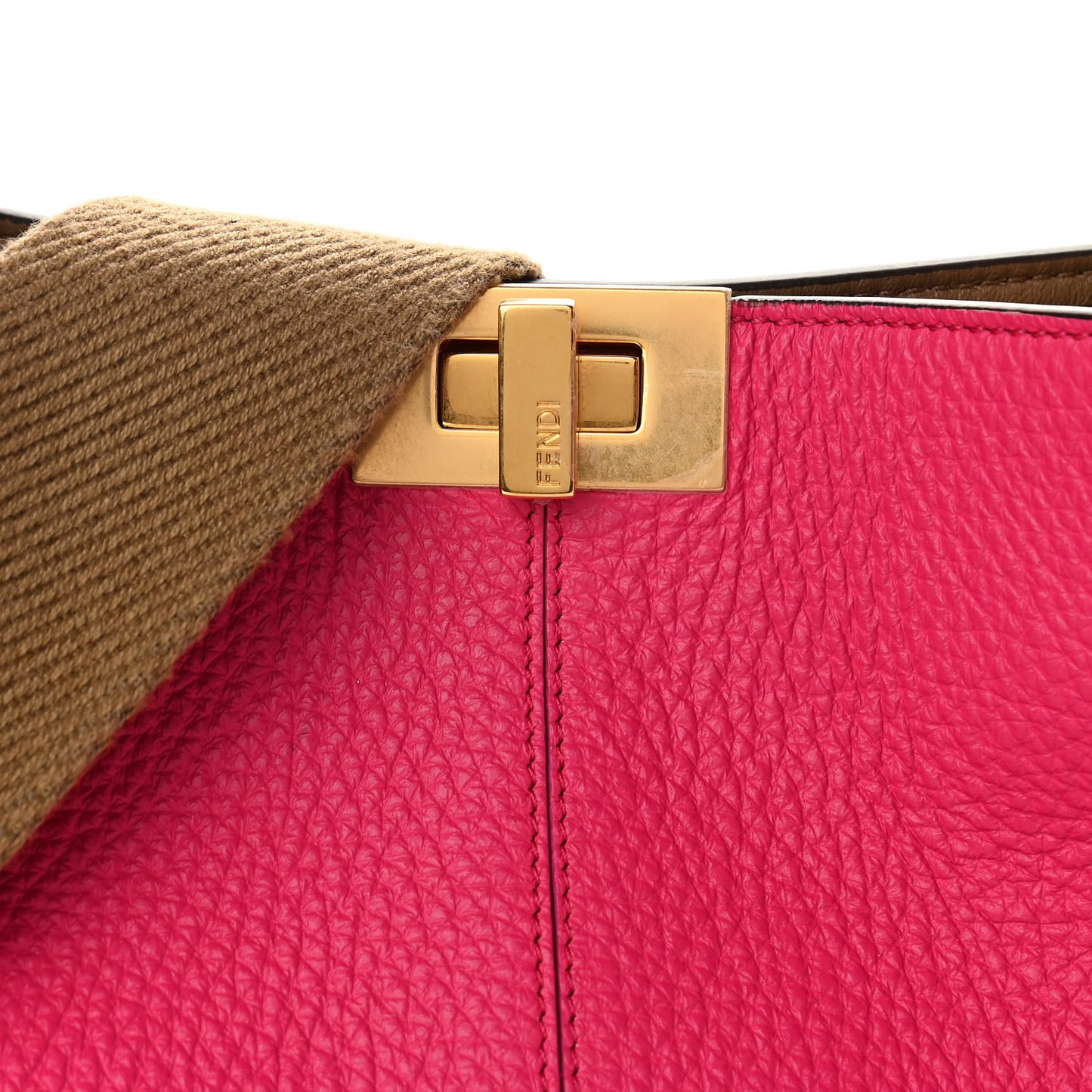Cuoio Romano Selleria Medium Peekaboo X-Lite Fuxia
