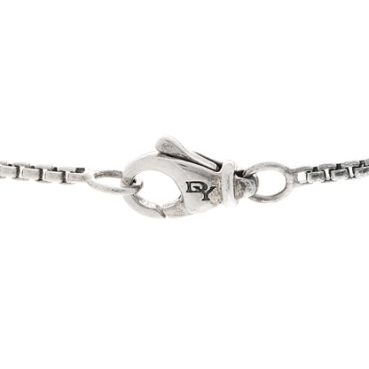 David Yurman Sterling Silver Diamond Starburst 5 Station Necklace 4 of 5