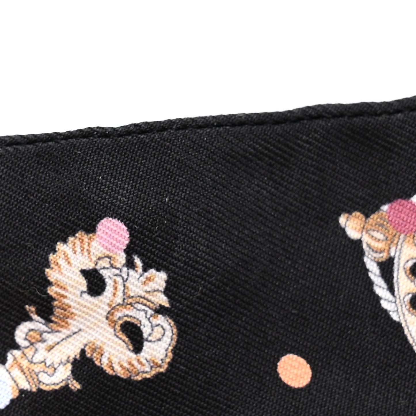 Silk Les Cles A Pois Twilly Black Beige Rose Multicolor