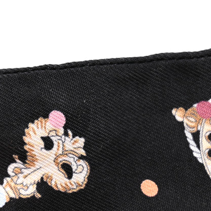 Hermes Silk Les Cles A Pois Twilly Black Beige Rose Multicolor 7 of 7