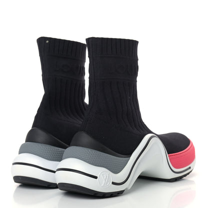 Louis Vuitton Stretch Textile LV Archlight Sneaker Boots 38 Fuchsia Black 7 of 19