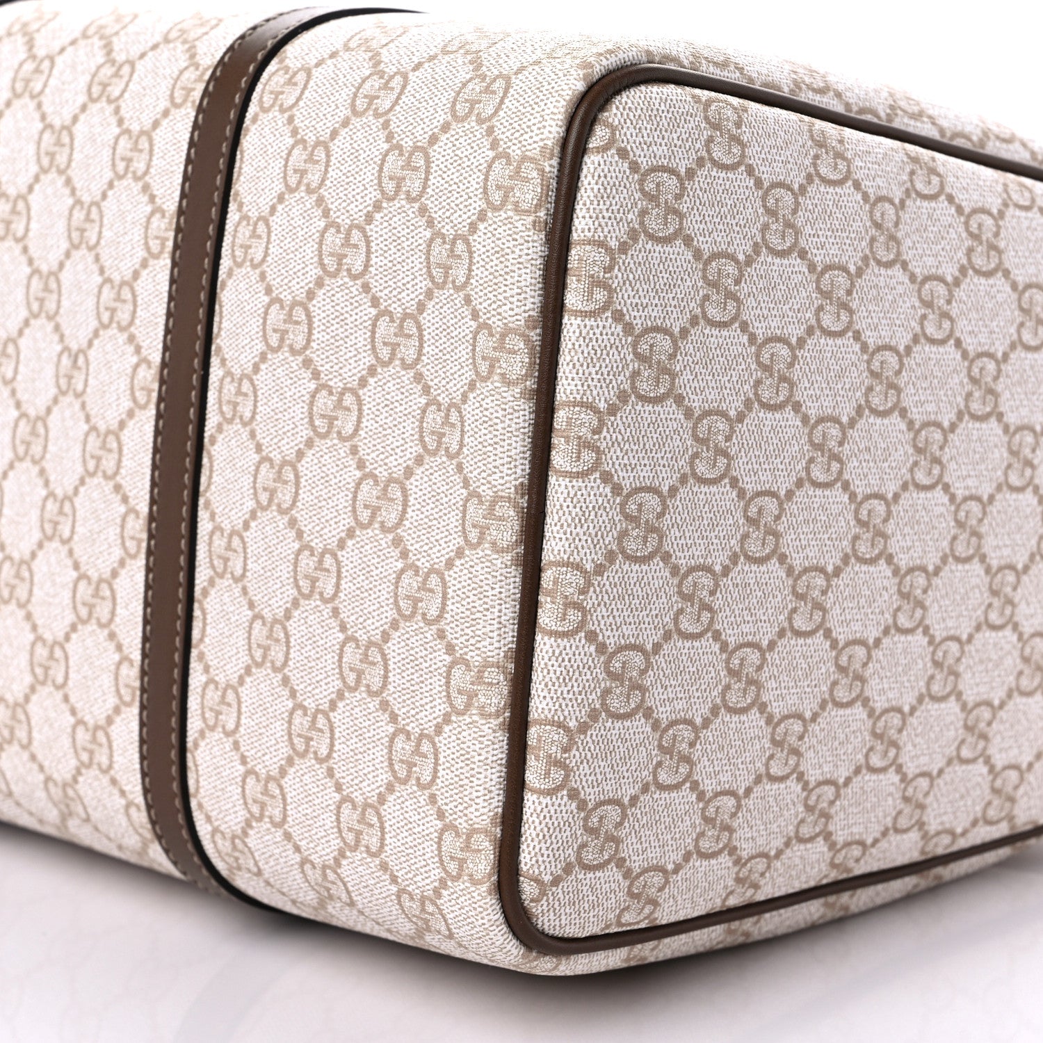 Gucci GG Supreme Monogram Calfskin Medium Nice Boston New Mystic White Beige Brown 9 of 9
