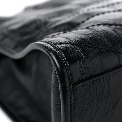 Saint Laurent Crinkled Calfskin Matelasse Monogram Niki Shoulder Bag Black 9 of 10
