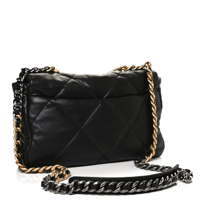 Chanel Lambskin Quilted Large Chanel 19 Flap Black 3 of 12