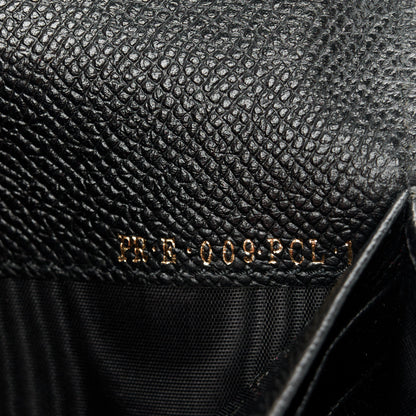 Valentino Garavani Calfskin Continental Flap Wallet Black 8 of 9