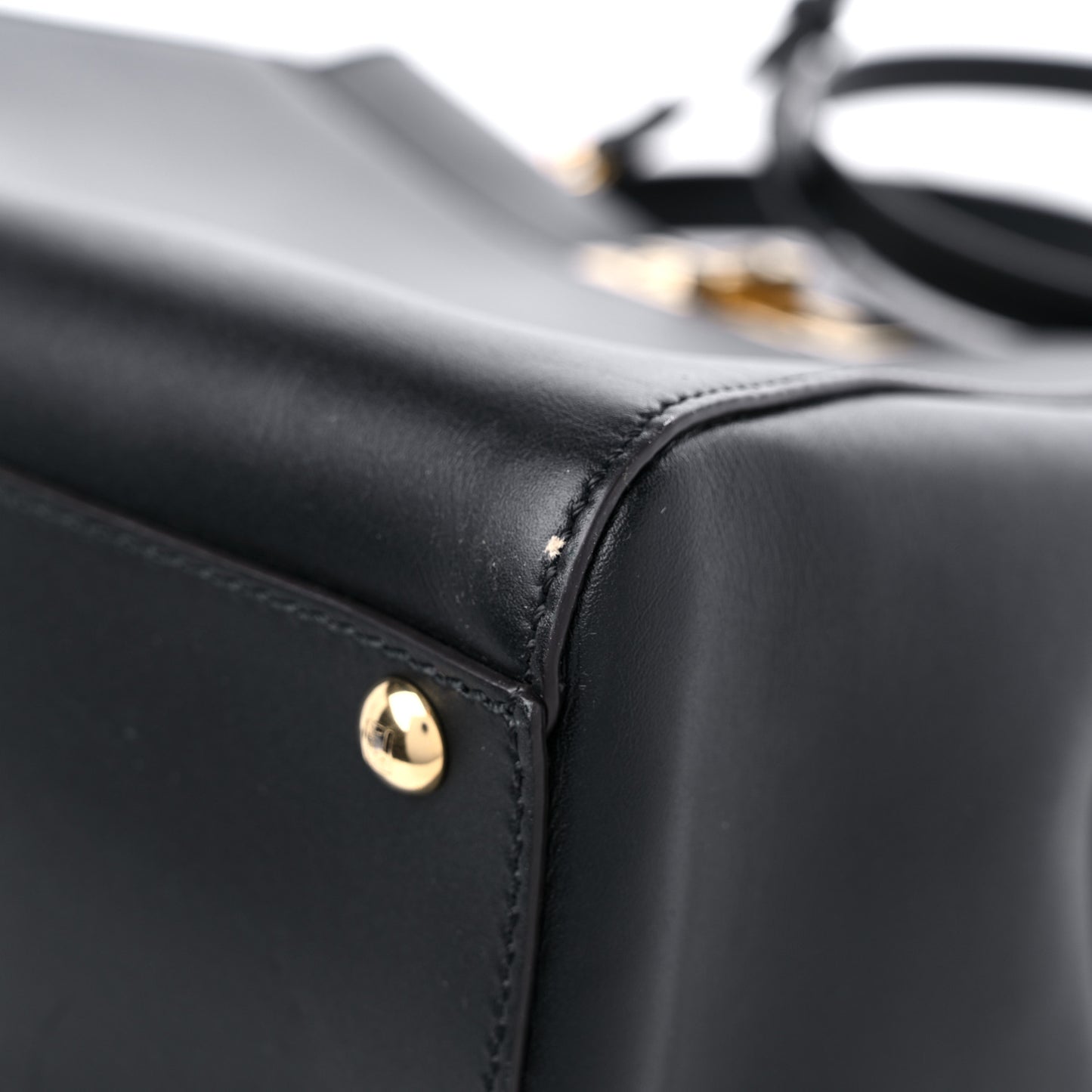 Vitello Morgan Fabric Jacquard Pequin Medium Peekaboo Iconic Satchel Black Tobacco