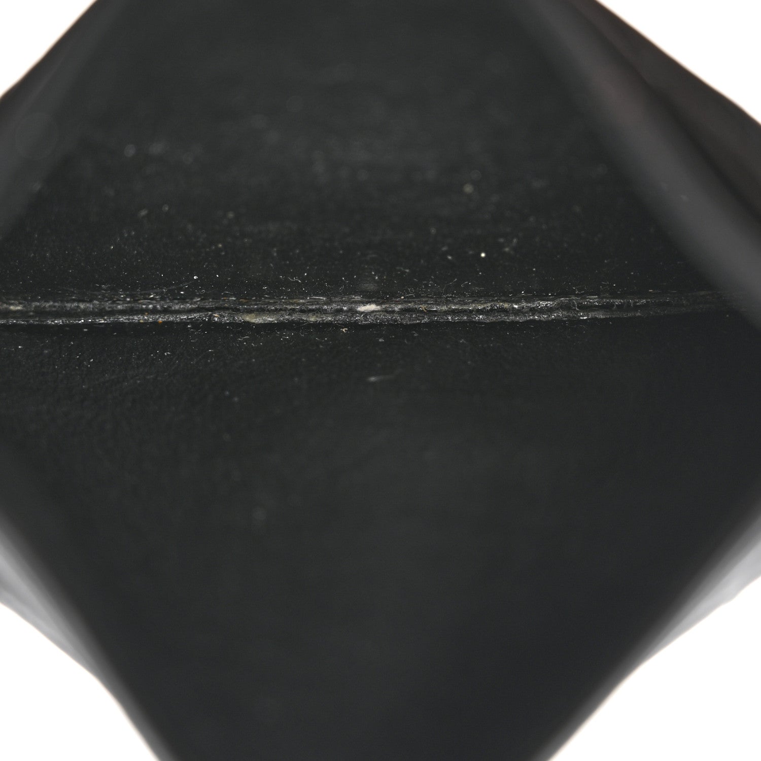 Saint Laurent Grain De Poudre Matelasse Chevron Monogram Credit Card Case Black 5 of 10