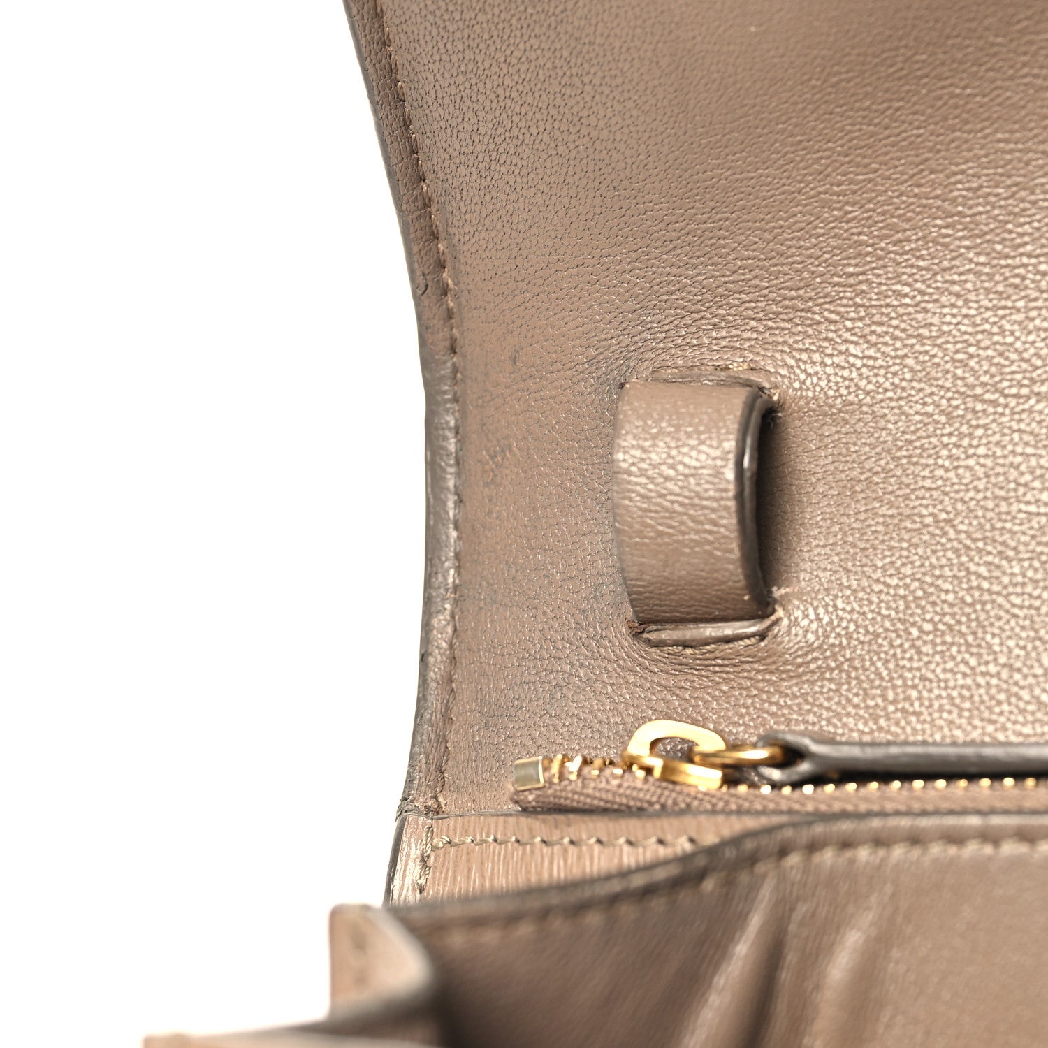 Celine Liege Calfskin Medium Classic Box Flap Bag Taupe 12 of 13