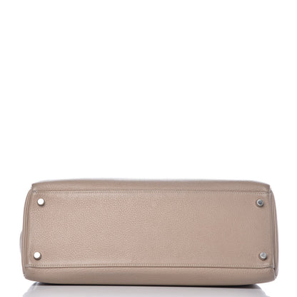 Hermes Taurillon Clemence Kelly Retourne 35 Gris Tourterelle 29 of 80