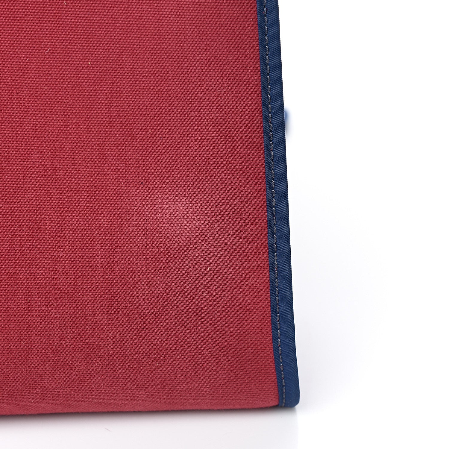 Hermes Vache Hunter Toile Herbag Zip 31 PM Rubis Bleu De Malte 9 of 10