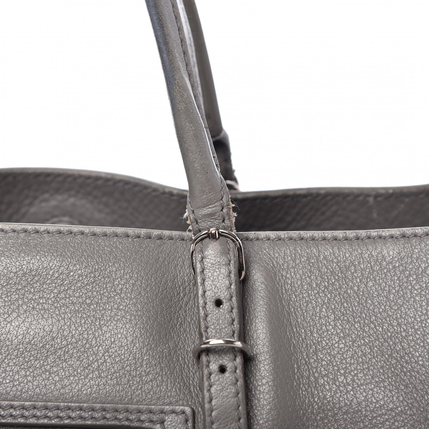 Balenciaga Veau Papier A6 Zip Around Tote Gris Acier 11 of 16