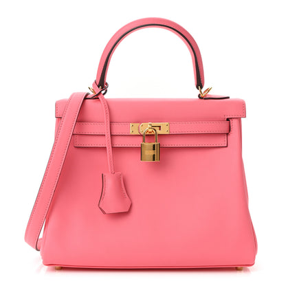 Hermes Swift Kelly Retourne 25 Rose Azalee 1 of 11