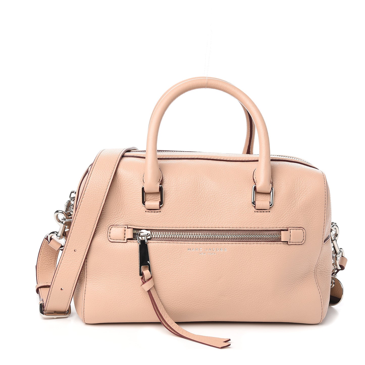 Calfskin Recruit Bauletto Satchel Tote Bag Blush