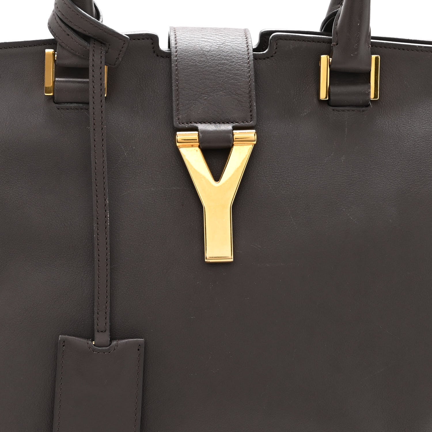 Saint Laurent Sheepskin Medium Cabas ChYc Grey 7 of 12