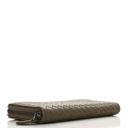 Bottega Veneta Nappa Intrecciato Zip Around Wallet Mud 4 of 11