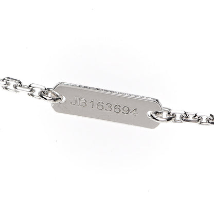 Van Cleef & Arpels 18K White Gold Diamond Small Perlee Pendant Necklace 6 of 7