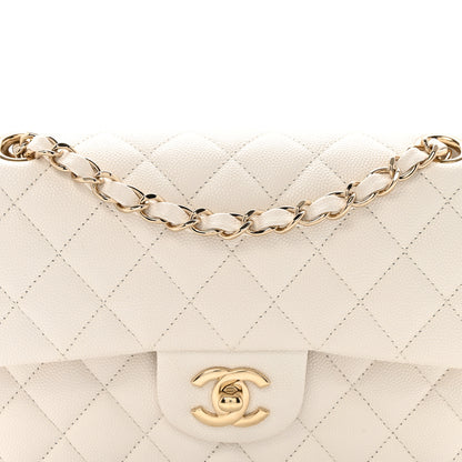 Chanel Caviar Quilted Small Double Flap White 8 of 10