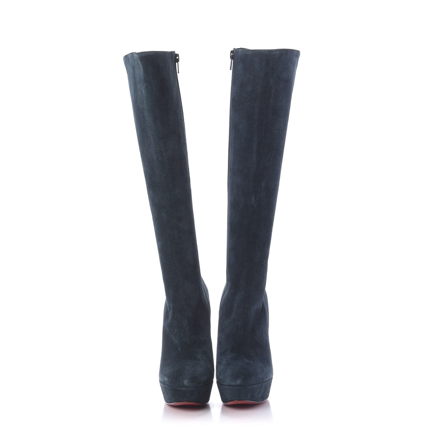 Suede Specchio Taclou Botta 140 Knee Boots 36 Blue
