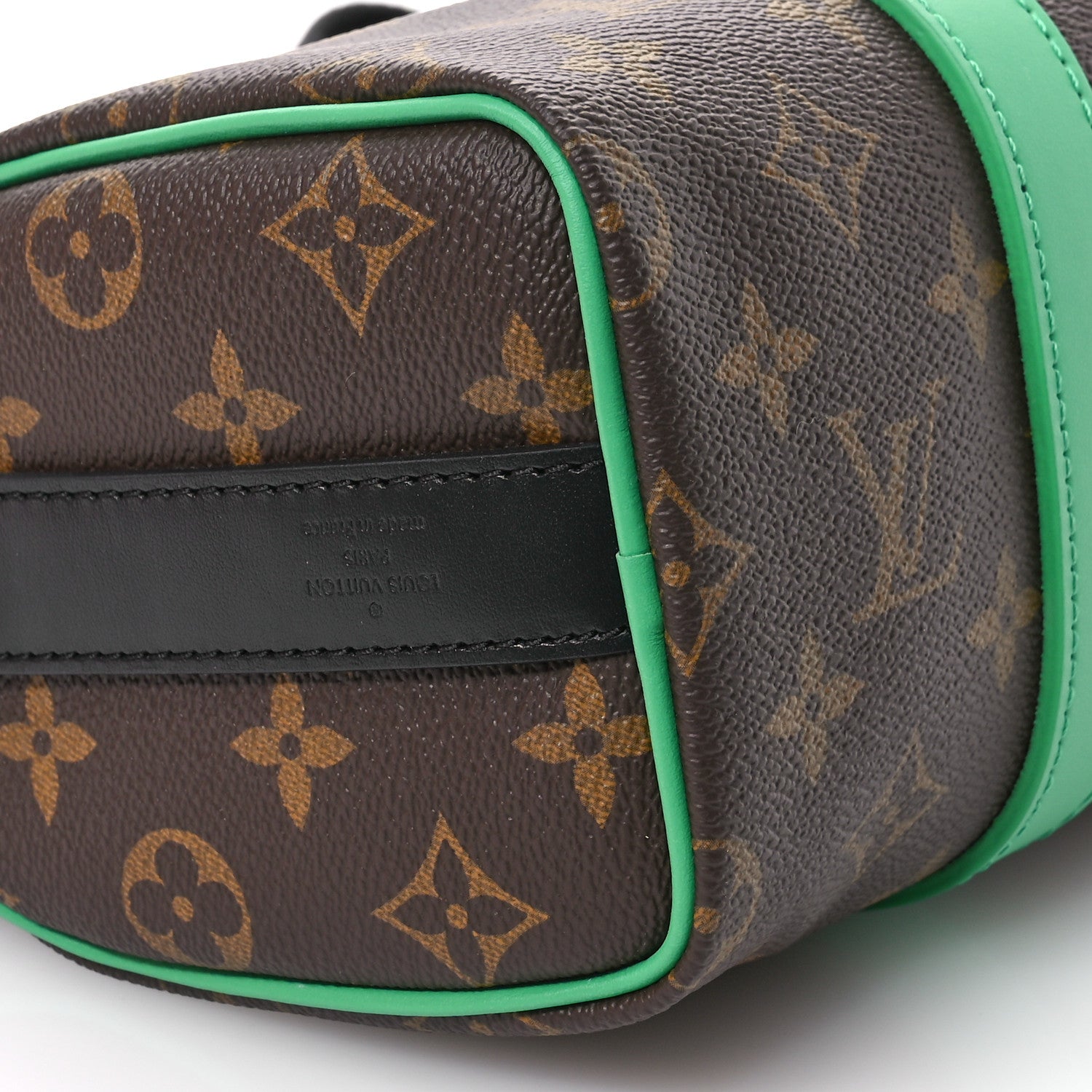 Louis Vuitton Monogram Macassar Keepall Bandouliere 25 Minty Green 8 of 10