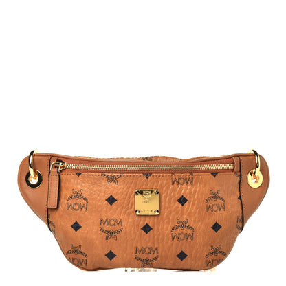 MCM Visetos Stark Belt Bag Cognac 1 of 9