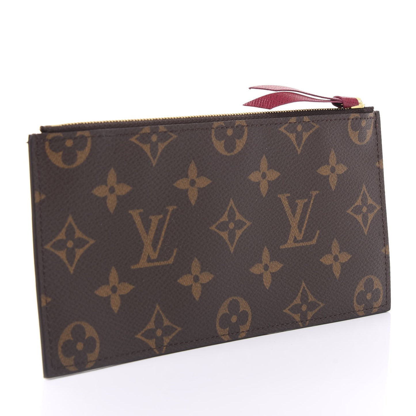 Monogram Felicie Chain Wallet Zippered Insert Fuchsia