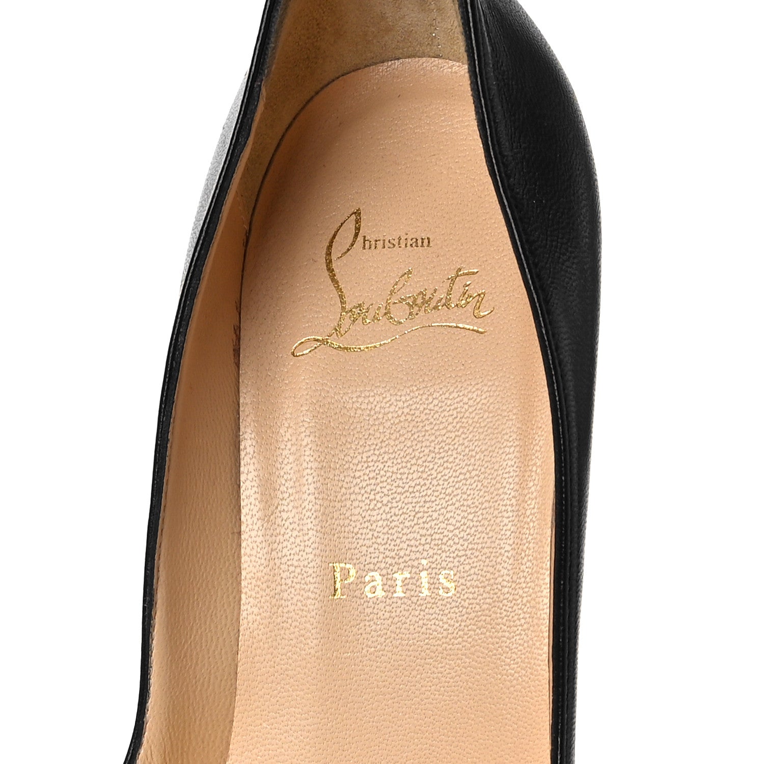 Christian Louboutin Shiny Nappa Apostrophy 100 Pumps 38 Black 8 of 11