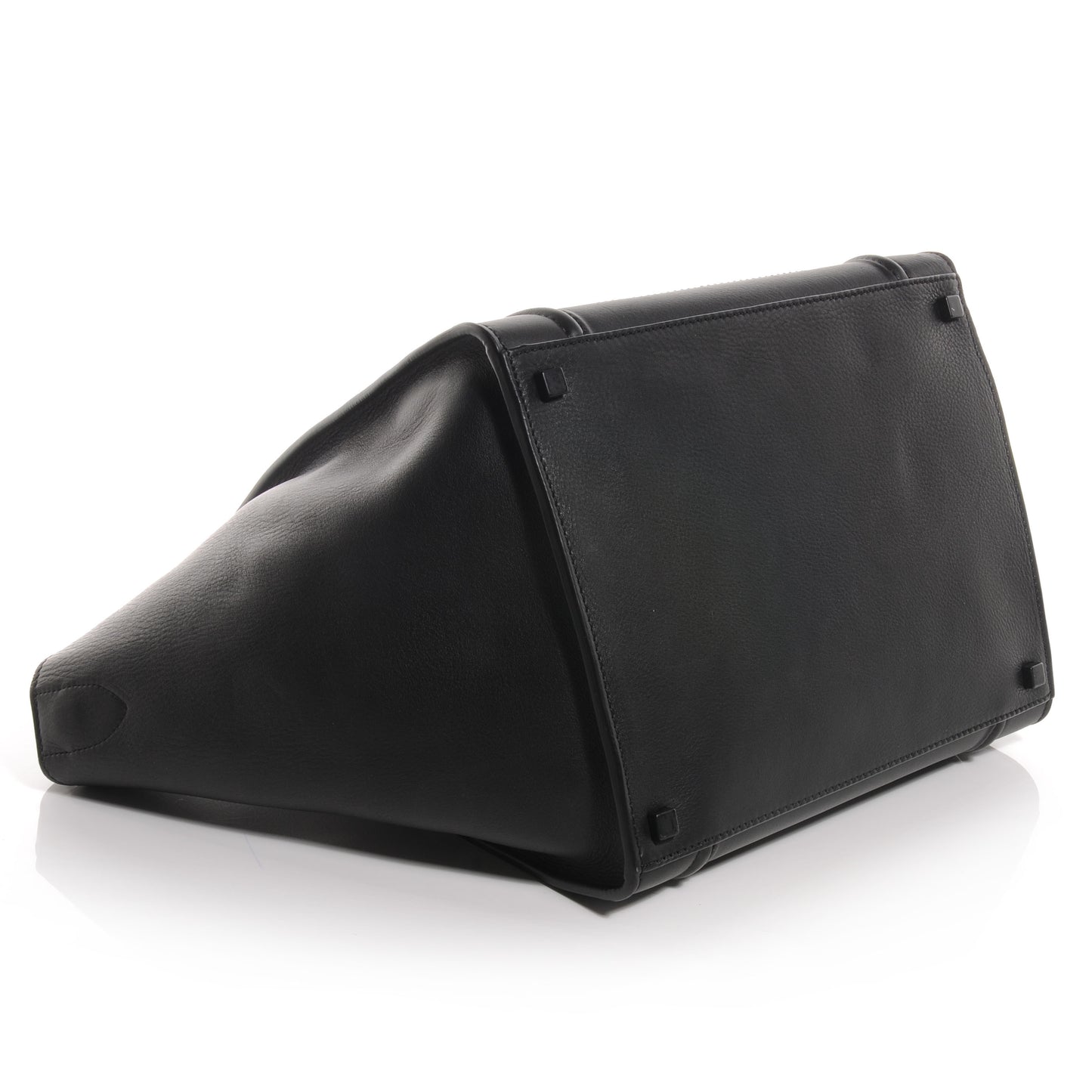 Supple Calfskin Medium Phantom Luggage Black