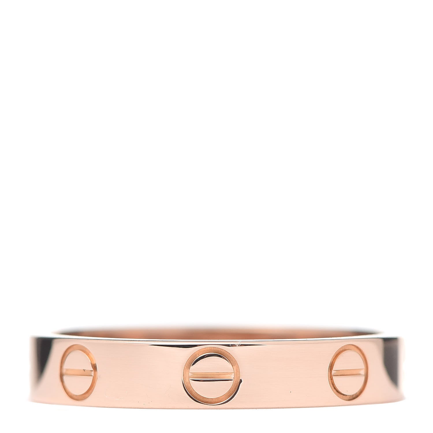 Cartier 18K Pink Gold 3.5mm LOVE Wedding Band Ring 55 7.25 3 of 5