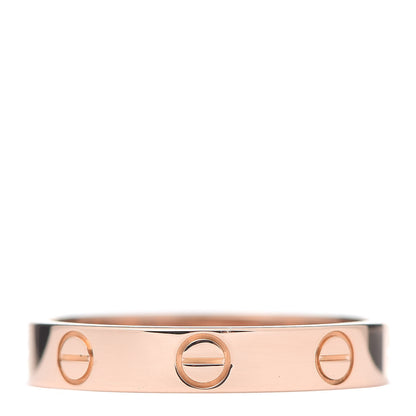 Cartier 18K Pink Gold 3.5mm LOVE Wedding Band Ring 55 7.25 3 of 5