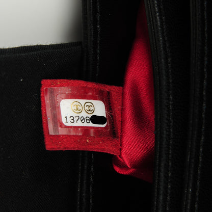 Chanel Lambskin Tweed Large Camellia Petals Flap Black 7 of 8