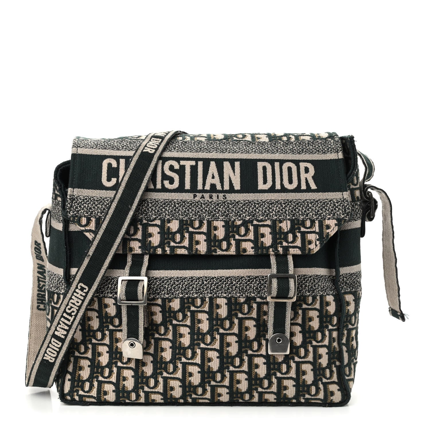 Christian Dior Oblique Medium Diorcamp Messenger Green 1 of 8