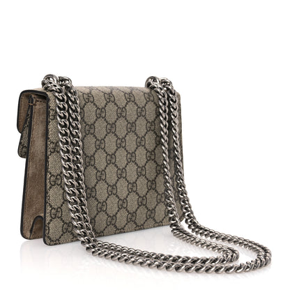 Gucci GG Supreme Monogram Mini Dionysus Shoulder Bag Taupe 3 of 13