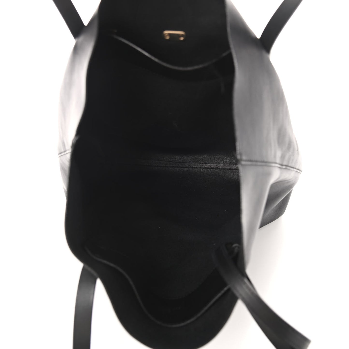 Calfskin Park Avenue Horsebit Small Tote Black
