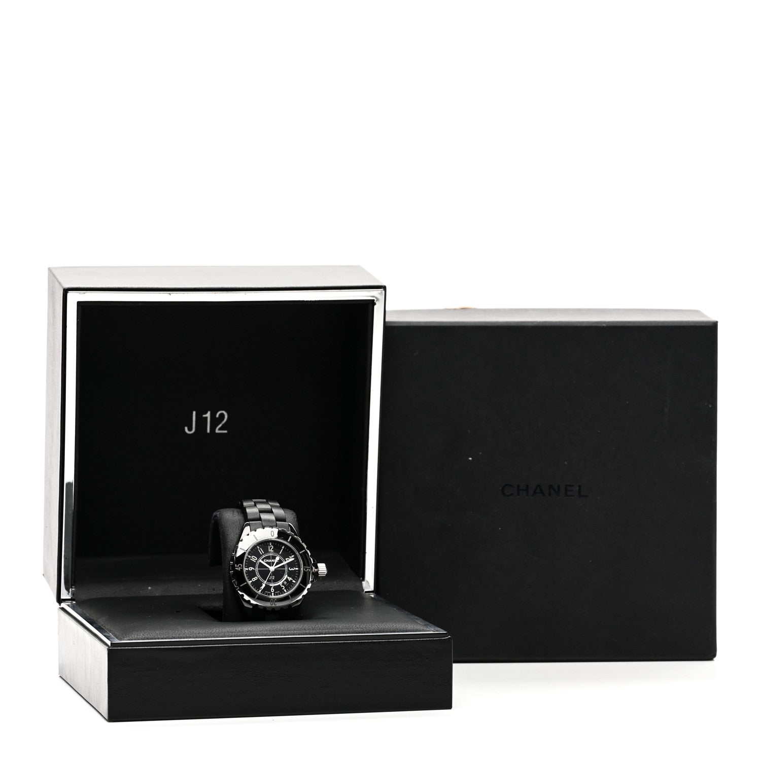 Chanel Stainless Steel Matte Ceramic 33mm J12 Quartz Watch Black 5 of 5