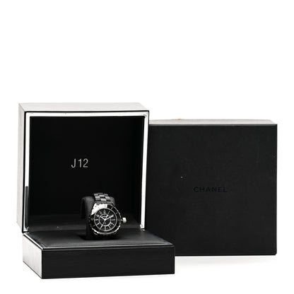 Chanel Stainless Steel Matte Ceramic 33mm J12 Quartz Watch Black 5 of 5