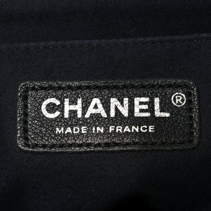 Chanel Denim Tweed Patchwork Jumbo Single Flap Blue 6 of 12