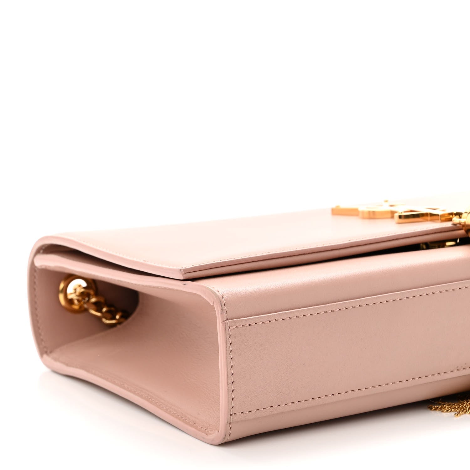 Saint Laurent Grain De Poudre Medium Classic Monogram Kate Tassel Satchel Pale Blush 7 of 8
