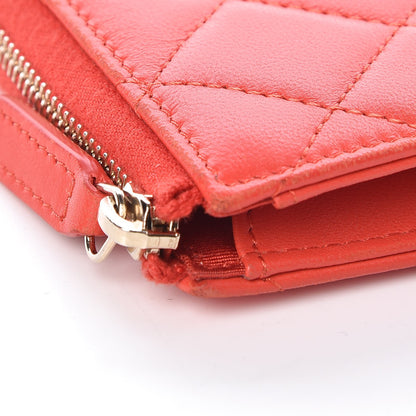 Chanel Lambskin Quilted Key Holder Case Red 11 of 18