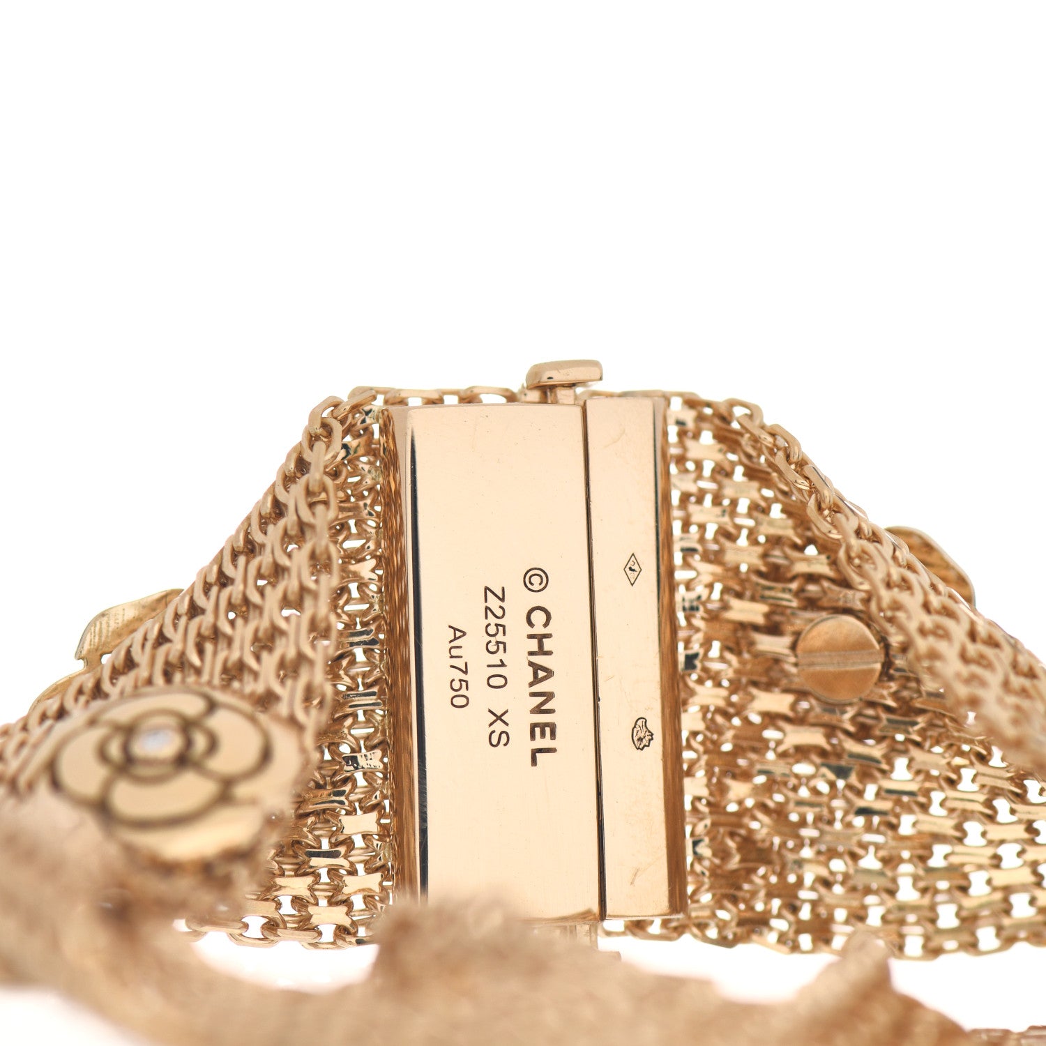 Chanel 18K Yellow Gold Diamond Impression de Camelia Bracelet 4 of 5