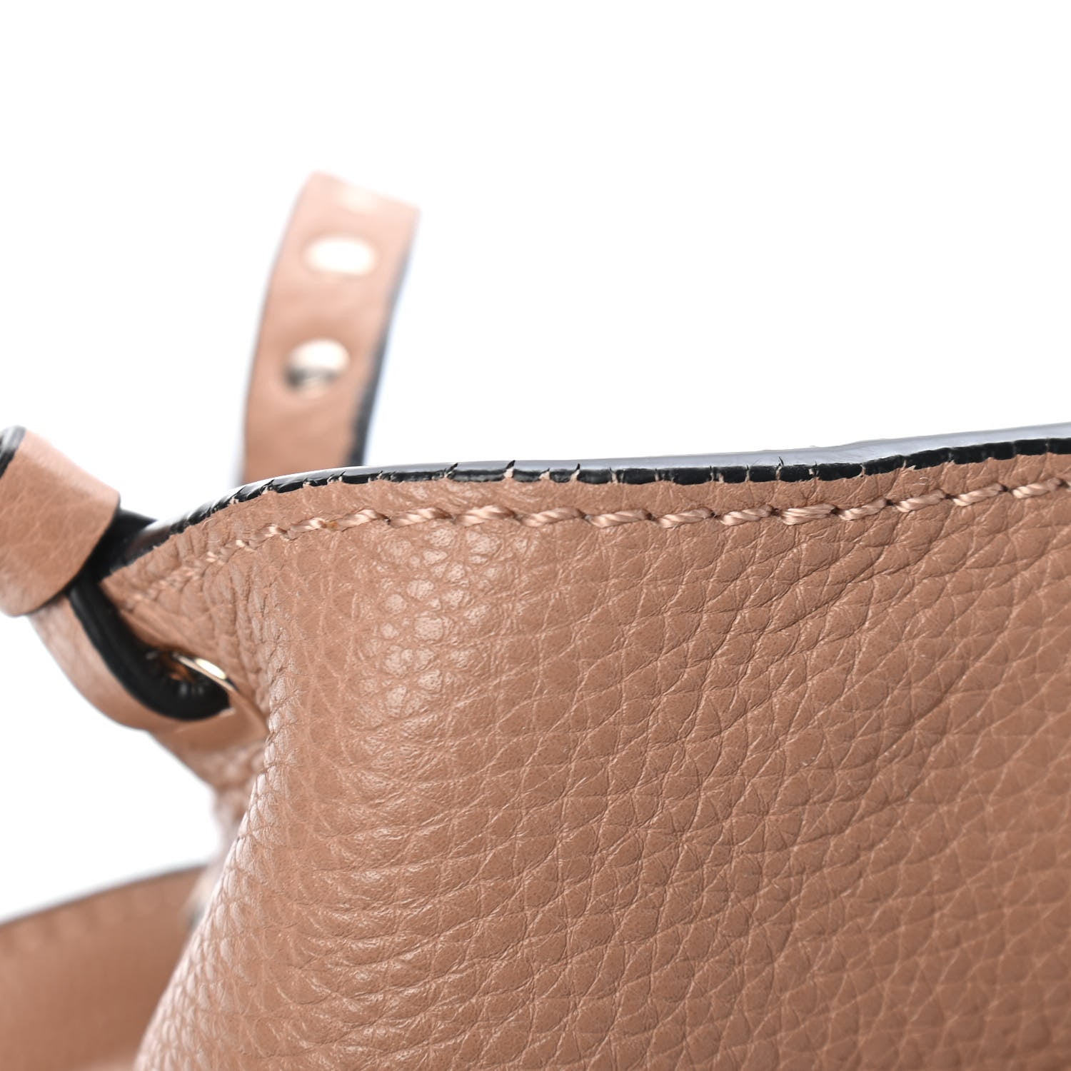 Valentino Garavani Pebbled Calfskin Medium Rockstud Tote Skin Sorbet 11 of 12