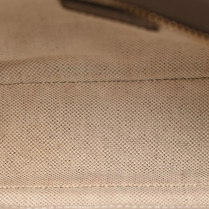 Gucci Monogram Jumbo GG Textured Dollar Calfskin Web Mini Crossbody Bag Camel Ebony New Acero 5 of 11