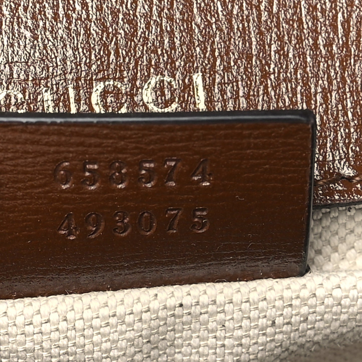 GG Supreme Monogram Web Mini Horsebit 1955 Shoulder Bag Beige Brown Sugar